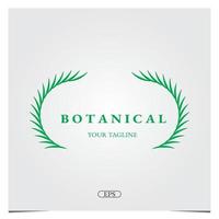 botanisches natur-öko-logo-design logo premium elegante vorlage vektor eps 10