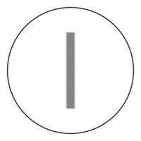 Druckrad Wicklung Spur von Reifen verfolgen Symbol im Kreis rund schwarz Farbe Vektor Illustration Bild Umriss Konturlinie dünnen Stil