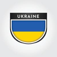 ukrainska flaggan design vektor