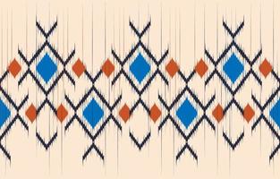 aztekisches Motiv ethnische Ikat-Kunst. das nahtlose aztekische muster im stammes-, volksstickerei-, mexikanischen, usbekischen stil. marokkanische geometrische kunst ornament print.slubby strukturiertes design für teppich, stoff. vektor