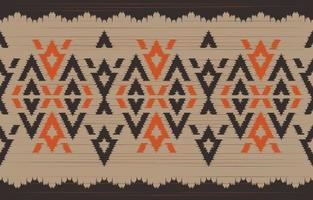 aztekisches Motiv ethnische Ikat-Kunst. das nahtlose aztekische muster im stammes-, volksstickerei-, mexikanischen, usbekischen stil. marokkanische geometrische kunst ornament print.slubby strukturiertes design für teppich, stoff. vektor