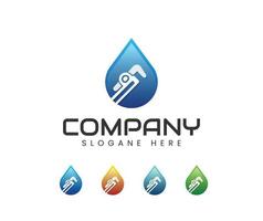 Sanitär-Reparatur-Logo-Design
