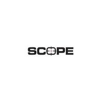 scope logotyp eller ordmärke design vektor