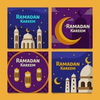 Feiern Sie den Social-Media-Beitrag von Ramadan Kareem vektor