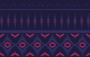 ikat nahtloses muster geometrischer ethnischer orientalischer traditioneller stickerei style.design für hintergrund, teppich, matte, tapete, kleidung, verpackung, batik, stoff, vektorillustration. vektor