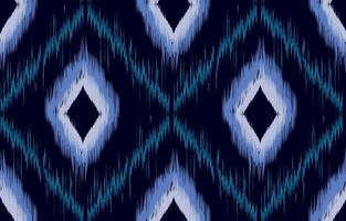 stoff ikat nahtloses muster geometrischer ethnischer traditioneller stickerei style.design für hintergrund, teppich, matte, sarong, kleidung, vektorillustration. vektor