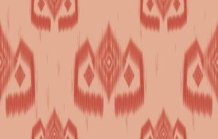 orange ikat nahtloses muster geometrischer ethnischer orientalischer traditioneller stickerei style.design für hintergrund, teppich, matte, tapete, kleidung, verpackung, batik, stoff, vektorillustration. vektor