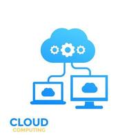 cloud computing koncept, vektorillustration vektor