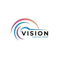 Vision-Logo-Icon-Vektor isoliert vektor