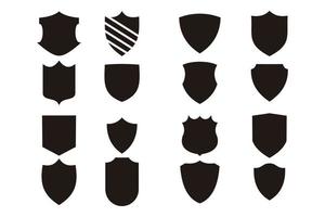 Silhouette Schild Logo Symbol Vektor isoliert