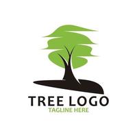 abstrakter Baum-Logo-Icon-Vektor isoliert vektor