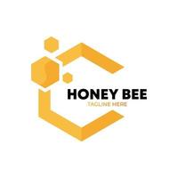 honeycomb logotyp ikon vektor isolerade