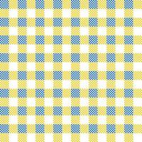 blaues und gelbes Plaid für nahtloses Muster vektor