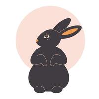 söt kanin. kaninens år. mitten av hösten festival. kinesiskt horoskop. vektor