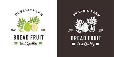 vintage bröd frukt logotyp illustration lämplig för frukt butik och frukt gård vektor