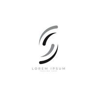 buchstabe s logo mark monogramm logo design vektor