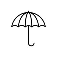 Regenschirm-Vektor-Symbol vektor