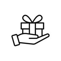 Geschenkbox-Symbol vektor