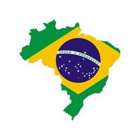 Brasilien Kartenvektor vektor