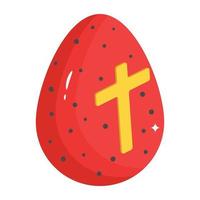 en redigerbar isometrisk ikon av dekorativa ägg vektor