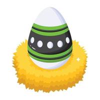 en redigerbar isometrisk ikon av dekorativa ägg vektor