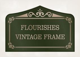 dekorativer Vintage Rahmen