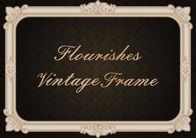dekorativer Vintage Rahmen vektor