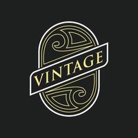 Vintage-Logo-Design vektor