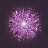 explosion på lila bakgrund. vektor