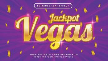 jackpot vegas 3d texteffekt och redigerbar texteffekt