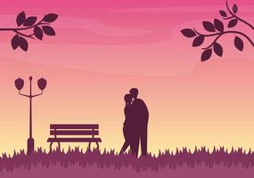 Liebeszeichen-Vektor-Cartoon-Hintergrundillustration zur Selbstpflege, zum Valentinstag oder zu sich selbst Symbol in verschiedenen Aktionen des Glücks für Poster vektor