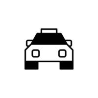 taxi, taxi, reise, transport durchgezogene linie symbol vektor illustration logo vorlage. für viele Zwecke geeignet.