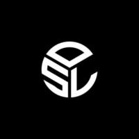 OSL-Brief-Logo-Design auf schwarzem Hintergrund. osl kreative Initialen schreiben Logo-Konzept. osl Briefgestaltung. vektor