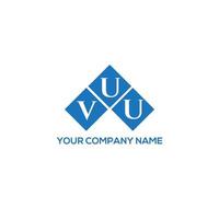 vuu brev logotyp design på vit bakgrund. vuu kreativa initialer brev logotyp koncept. vuu-bokstavsdesign. vektor