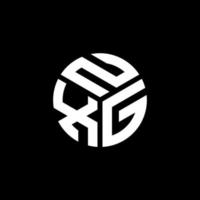 nxg-Buchstaben-Logo-Design auf schwarzem Hintergrund. nxg kreatives Initialen-Buchstaben-Logo-Konzept. nxg Briefgestaltung. vektor