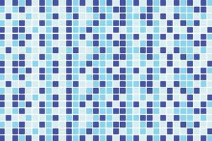 abstraktes blaues Quadrat auf weißem Hintergrund, blaues Pixelmuster vektor
