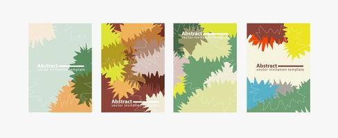 Vektor abstrakte Einladungsvorlage Postkarte oder Broschüren-Cover-Design