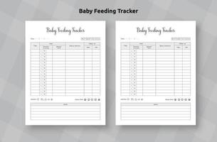 Tracker für Babyfütterung vektor