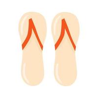 bunte flache flipflops vektor isolierte illustration