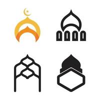 islamisches logo, moschee vektor