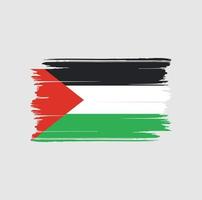 palestinska flaggan borste. National flagga vektor