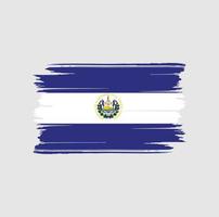 el salvador flaggborste. National flagga vektor