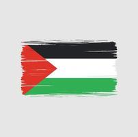 palestinska flaggan penseldrag. National flagga vektor