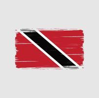 trinidad och tobagos flagga penseldrag. National flagga vektor