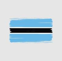 pinselstriche der botswana-flagge. Nationalflagge vektor