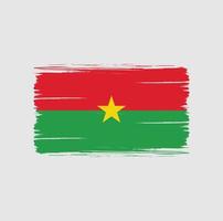 burkina faso flagga penseldrag. National flagga vektor