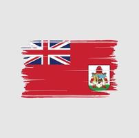 Bermuda-Flaggenbürste. Nationalflagge vektor
