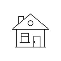 hus ikon linje för webbplats, symbol presentation vektor