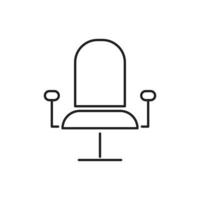 stol kontorsikon för webbplats, symbol, presentation vektor