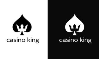 mall logotyp casino kung vektor